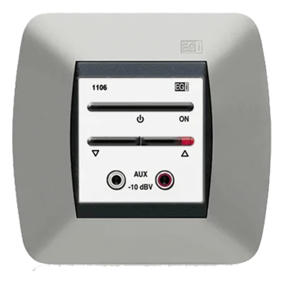 Módulo de Entrada de Audio Auxiliar / Regulador de Volumen / Compresor de Señal / Auto-mezclable 5 Unidades / 15 VDC / 1.25 W RMS