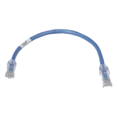Cable de Parcheo UTP Cat6 / 24 AWG / CM / 0.3 m (1 ft) / Azul