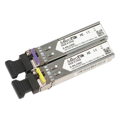 Par de Módulos SFP / 1.25G / SM / 80 km / LC / Industrial -40°C a +85°C / DDM