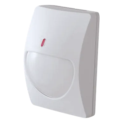 Sensor de Movimiento PIR / Interior / Cobertura 15 m (49 ft) / Patrón dual ajustable / Alambrico / Compensación térmica