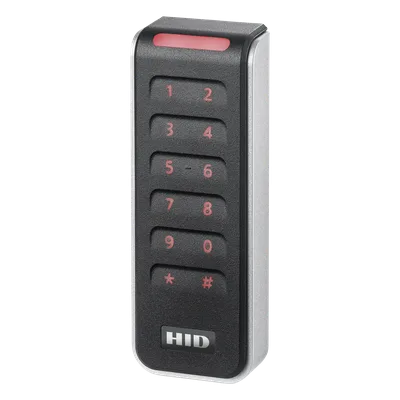 Lector con Teclado Capacitivo / Multitecnología / Wiegand y OSDP / 12 VCC / 1.78 x 4.79 x 0.85 in / Terminal Strip