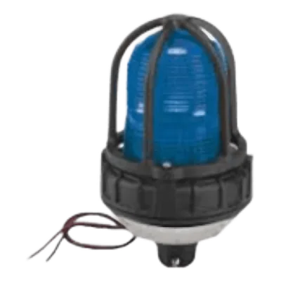 Luz de advertencia LED para ubicaciones peligrosas / Montaje tubo 3/4" NPT / 24 VCD / LED azul / IP66 / UL Clase I-III / 50,000 hrs