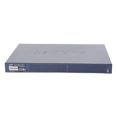 Switch PoE Industrial Capa 3 / 24 Puertos Gigabit 802.3af/at / 4 SFP Compartidos 100/1000X / Rango de Temperatura -40 ~ 75°C / Gestión Avanzada / Anillo Redundante