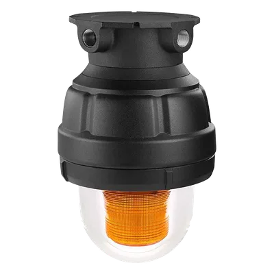 Luz estroboscópica a prueba de explosiones / 24 Vcd / Ámbar / Clase I-III / División 1-2 / IP66 / IP69K / NEMA 4X