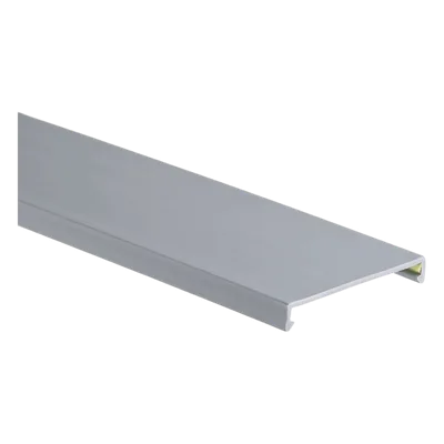 Tapa para Canaleta Ranurada / 2.25 in Ancho / 1828.8 mm (6 ft) Largo / PVC Sin Plomo / Gris / UL94 V-0