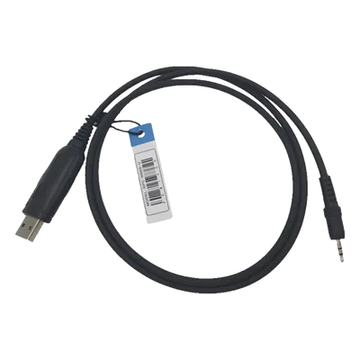 Cable de Programación USB / Conector USB-A a 2.5mm Unipin / Compatible con Windows 98 a 11 / Más de 50 Modelos Motorola / Material PU Negro