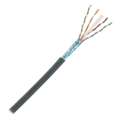 Cable Planta Externa Cat6A / Blindado F/UTP / 4 Pares 23 AWG / Gel Anti-Humedad / 305 m (1000 pies)