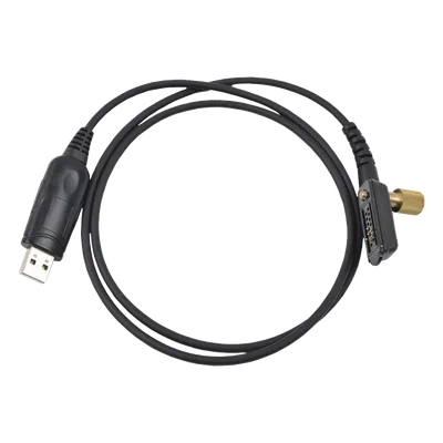 Cable Programador USB / Conector USB-A a Multipin Tipo Peineta / Compatibilidad Windows 98 a 11 / Material PU Negro Profesional / Más de 20 Modelos Icom Serie IC-F