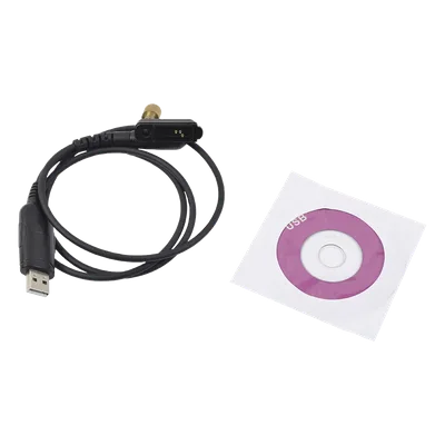 Cable Programador USB / Conector USB-A a Multipin Tipo Peineta / Compatibilidad Windows 98 a 11 / Material PU Negro Profesional / Más de 20 Modelos Icom Serie IC-F