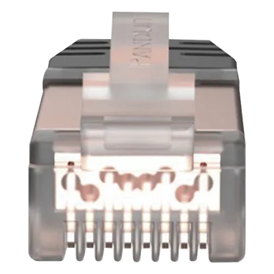 Plug RJ45 Blindado / Cat6A / 8P8C / 23-24 AWG / 50 µm Oro / 100 Piezas