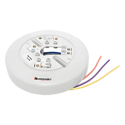 Base para Detector Convencional / 6 Pulgadas / 4 Hilos / 24 VCD / Relevador Integrado / Resistencia y Lengüeta Anti-Manipulación