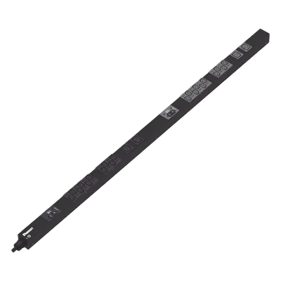 PDU Básico para Rack / 24 Salidas / 20 x IEC C13 + 4 x IEC C19 / Entrada NEMA L6-30P / 208 Vca / 30 A / Cable 3 m (9.8 ft) / Montaje 0U/1U/2U