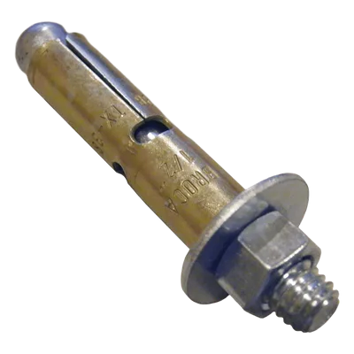 Taquete de Expansión / Cuerda 1/4" (6.4 mm) / Largo 2 1/2" (63 mm) / Carga Tensión 410 kg / Broca 3/8" (10 mm) / Norma GSA FF-S-325