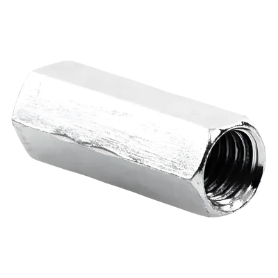 Cople Hexagonal Roscado / 15.9 mm (5/8") / Acero Galvanizado Electrolítico / Rosca UNC 2A / Cuerda Máquina