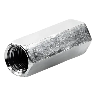 Cople Hexagonal Roscado / 15.9 mm (5/8") / Acero Galvanizado Electrolítico / Rosca UNC 2A / Cuerda Máquina