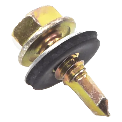 Tornillo Punta Broca / Sello Montado / 6.5 x 25 mm (1/4" x 1") / Cabeza Hexagonal / Caja 100 pzas