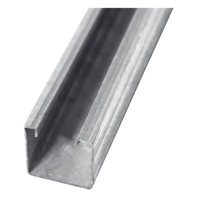 Canal Sólido / 4 x 4 cm (1.6 x 1.6 in) / Acero Pregalvanizado 1.5 mm / Refuerzos Longitudinales / 1.5 kg/m / Compatible C20 y C30