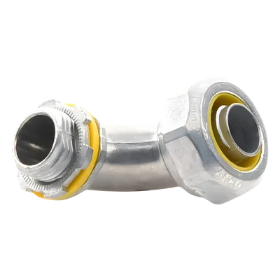 Conector Curvo para Tubo Liquidtight / 1/2" (13 mm) / Acabado Bruñido Brillante / NEMA FB-1 / UL 514B
