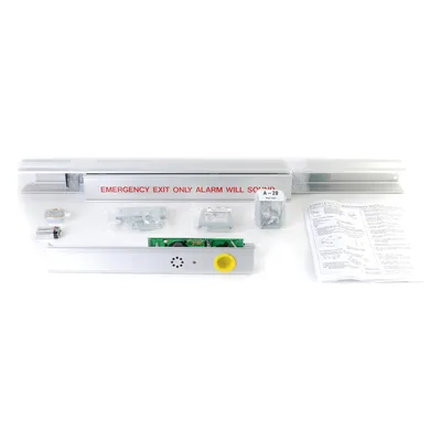 Barra de Emergencia / Cerrojo con Alarma / Resistente al Fuego 3 hrs / UL Grado 1 / Ajustable 29 a 36 pulgadas / Acabado Aluminio