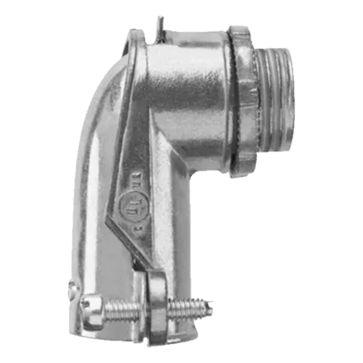 Conector Curvo para Tubo Flexible / 3/8" (10 mm) / Diámetro 30 mm / Largo 46 mm / Acabado Resistente a Corrosión