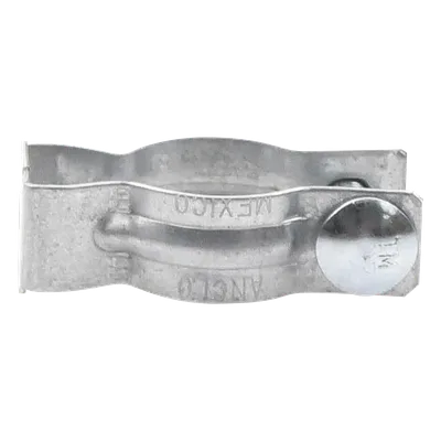 Clip para Tubo Conduit / 2" (51 mm) / Acero Pregalvanizado / Barra 9.5 mm (3/8") / Incluye Tornillo y Tuerca