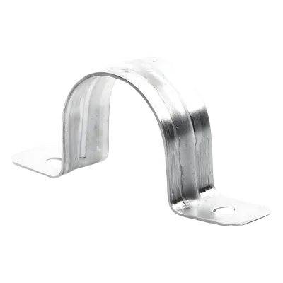 Abrazadera Omega / Conduit Pared Gruesa / 1 1/2" (38 mm) / Acero Pregalvanizado 1.5 mm / Calibre 16 / Tornillo #10