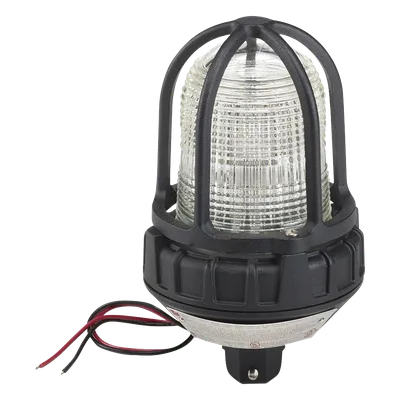 Luz de Advertencia LED para Ubicaciones Peligrosas / Montaje Tubo / 24 VCD / LED Claro / IP66 / UL Clase I-III / -50°C a 66°C