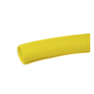 Tubo Corrugado Abierto / Polietileno / Diámetro Interno 39.1 mm / Longitud 152.4 m (500 ft) / Amarillo / UL 94 HB / RoHS