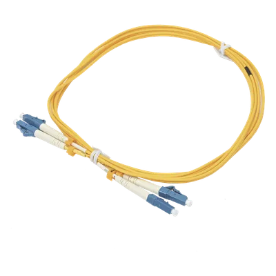 Jumper de Fibra Óptica / Monomodo G.652D / LC/UPC-LC/UPC / Dúplex / 2 m (6.56 ft) / Forro 2 mm