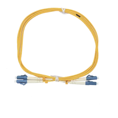 Jumper de Fibra Óptica / Monomodo G.652D / LC/UPC-LC/UPC / Dúplex / 2 m (6.56 ft) / Forro 2 mm