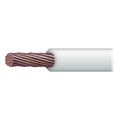 Cable Eléctrico THW-LS / 18 AWG / Conductor Cobre 33.6 mm² / Aislamiento PVC Autoextinguible 1.52 mm / 100 m (328.08 ft) / Blanco / 90°C / Aprobado CT