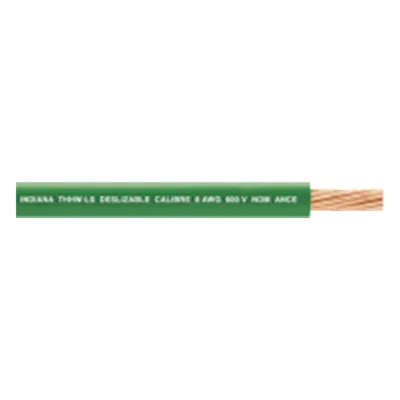 Cable Eléctrico / 18 AWG / 19 Hilos / Cobre Suave / PVC Auto-Extensible / 100 m (328.08 pies) / Verde / THW-LS / 90°C