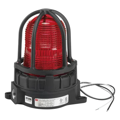 Luz de advertencia LED para ubicaciones peligrosas / Montaje en superficie / 24 VCD / Rojo / NEMA 4X / -50°C a 65.5°C