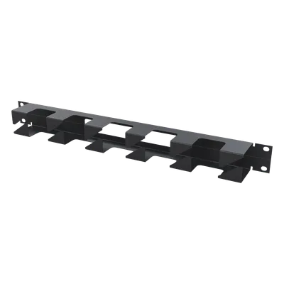 Organizador de Cables Horizontal / 19" / 1U / Acero / Capacidad 22 Cables Cat 5e