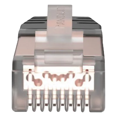 Plug RJ45 Blindado Cat6 / 24-26 AWG / 50μin Oro / 100 Piezas / 6.35 mm / PoE++ 100W+ / -10°C a 60°C / UL94 V0