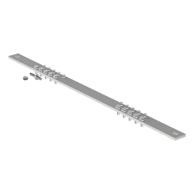 Barra de Conexión a Tierra / Rack 19" / 20 Orificios / 483 mm (1.58 ft) / 45 Unidades / EIA-310