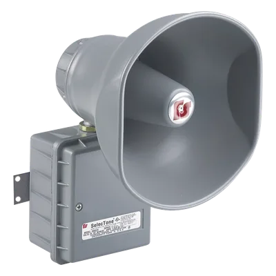 Altavoz amplificado / 15W / Ubicaciones peligrosas / 120 Vca / 110 dB a 10 pies / IP66 e IP69K