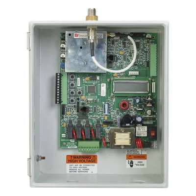 Controlador de sirena / Radio unidireccional / 4 relés programables / Alimentación múltiple 12-220V