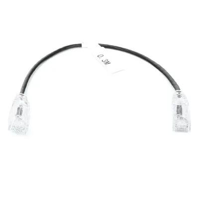 Cable de Parcheo Slim UTP Cat6 / 30 cm (0.98 ft) / 28 AWG / 1 Gbps+ / RJ45 / IEEE 802.3ab