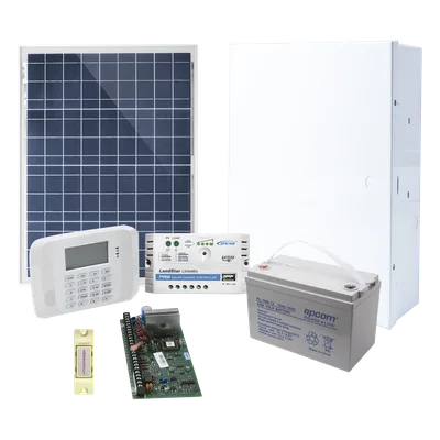Kit de alarma / Panel VISTA-48LA / Alimentación solar / Teclado con receptor inalámbrico / 3 particiones