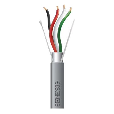 Cable para Alarma / 2 Pares 18 AWG / Bobina 305 m (1000 ft) / Blindado / Riser / Gris