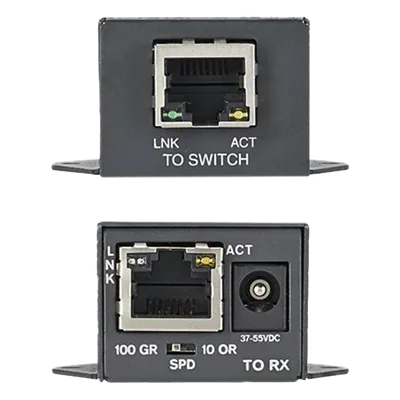 Extensor PoE/PoE+ / 610 m (2000 ft) / 10/100 Mbps / Cat5e/Cat6 / -40°C a 70°C / RJ45