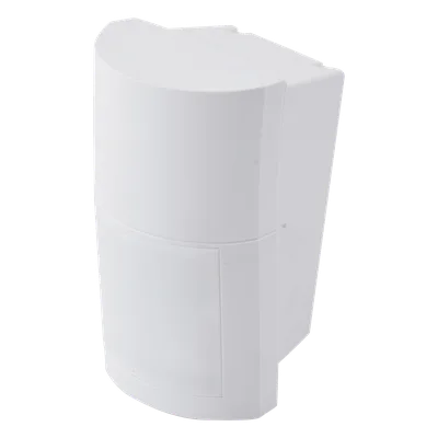 Detector de Movimiento PIR Exterior / Inalámbrico / 120° / Alcance 12 m (40 ft) / Montaje Ajustable 0.8-2.7 m / SMDA / Blindaje RFI y Luz Visible