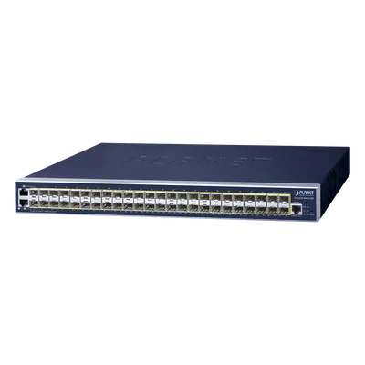 Switch Administrable L3 / 48 Puertos SFP 100/1000 Mbps / 4 Puertos SFP+ 10G / Enrutamiento IP / 176 Gbps