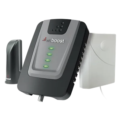 KIT de Amplificador de Señal Celular Home Room, especial para Datos 4G LTE, 3G y Voz. Mejora la señal en áreas de hasta 140 metros cuadrados.