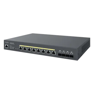 Switch PoE ++ Administrable en Nube Capa 2 de 8 puertos PoE de 2.5 Gbps, Hasta 240 W, 4 puertos de SFP