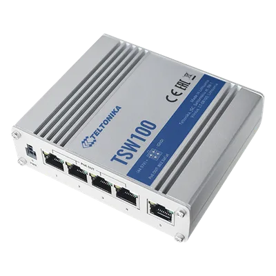 Switch Industrial No-Administrable / 5 Puertos Gigabit / 4 Puertos PoE+ 802.3af/at / 120W Total / -40°C a 75°C / Riel DIN / 115x32x95 mm (4.5x1.3x3.7 in)