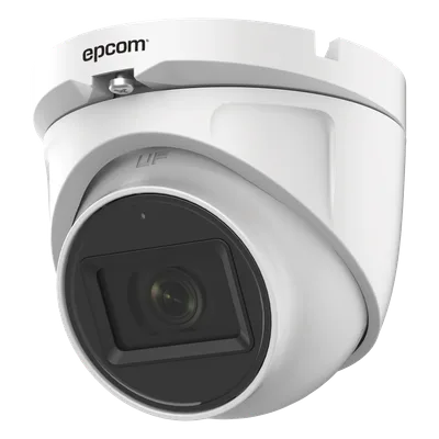 Cámara Domo TURBOHD / 2 Megapixel / Gran Angular 106° / IR 20 m (65.6 ft) / Audio por Coaxitron / IP66 / Metal