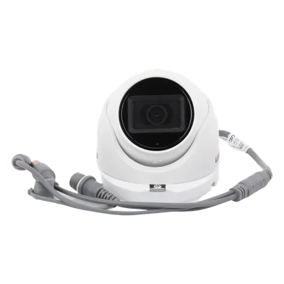 Cámara Domo TURBOHD / 2 Megapixel / Gran Angular 106° / IR 20 m (65.6 ft) / Audio por Coaxitron / IP66 / Metal
