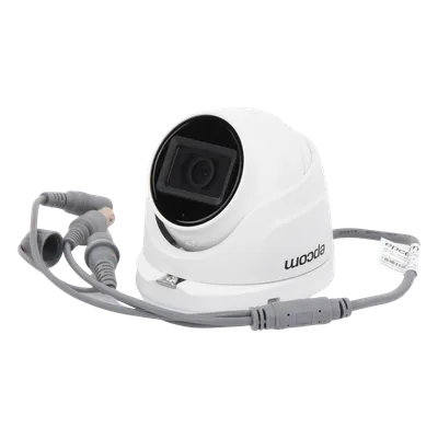 Cámara Domo TURBOHD / 2 Megapixel / Gran Angular 106° / IR 20 m (65.6 ft) / Audio por Coaxitron / IP66 / Metal